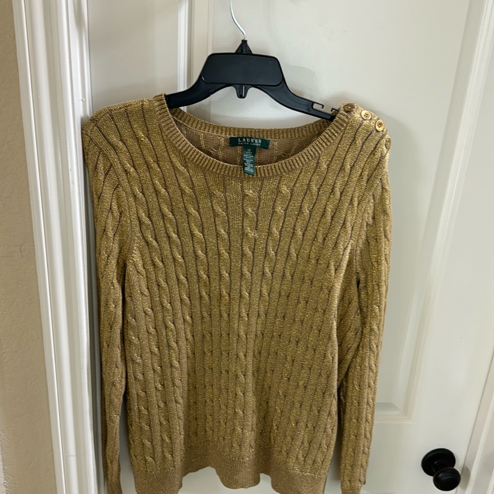 Used Gold Polo Lauren sweater